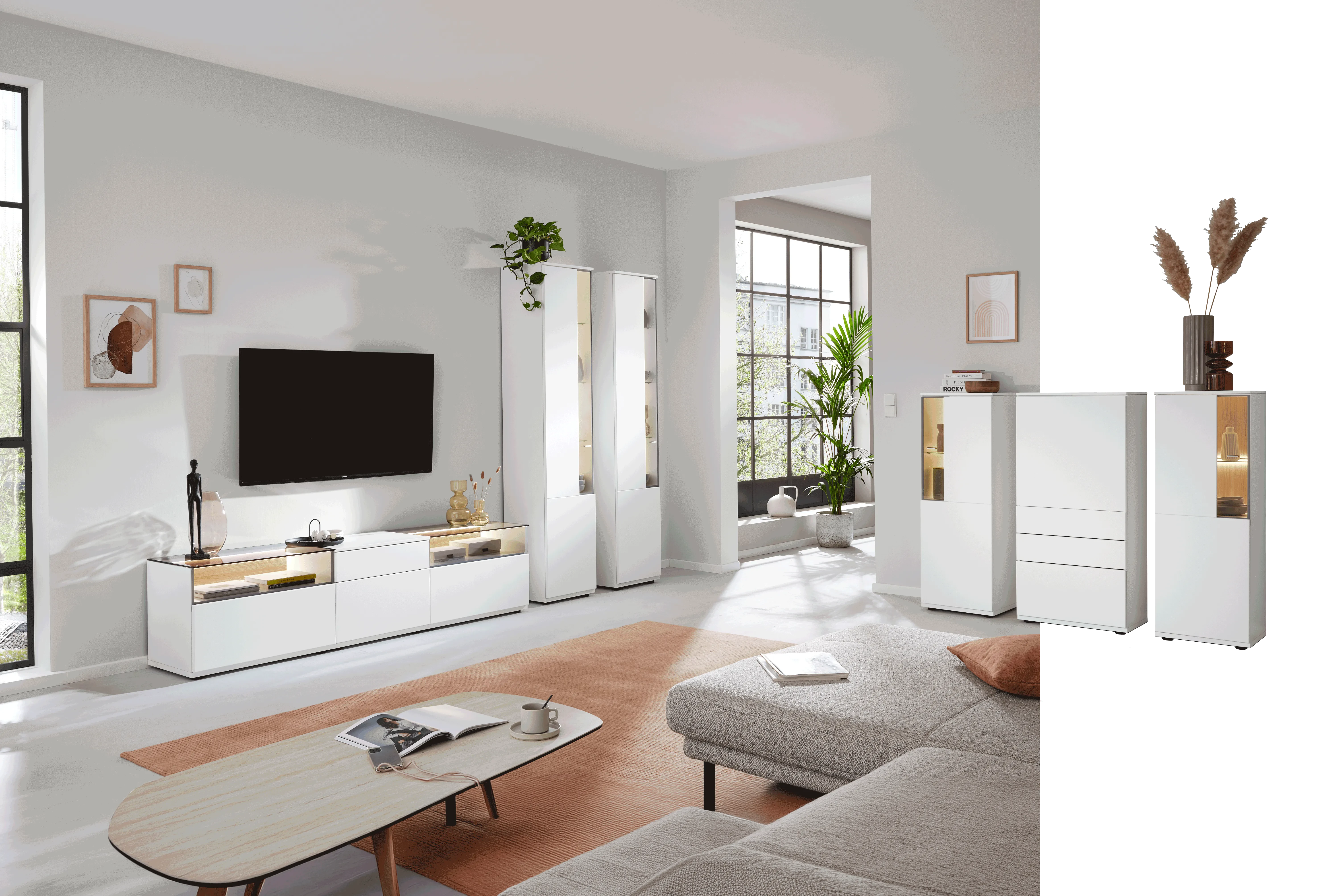 Interliving Wohnzimmer Serie 2031 - Wohnwand